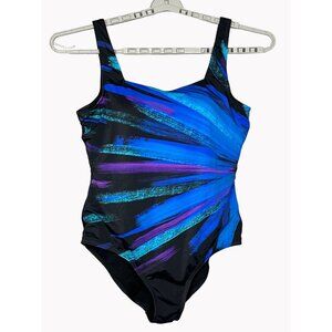 Swimsuits For All womes Plus size 20 One Piece Swimsuit Blue Beach Vacation New